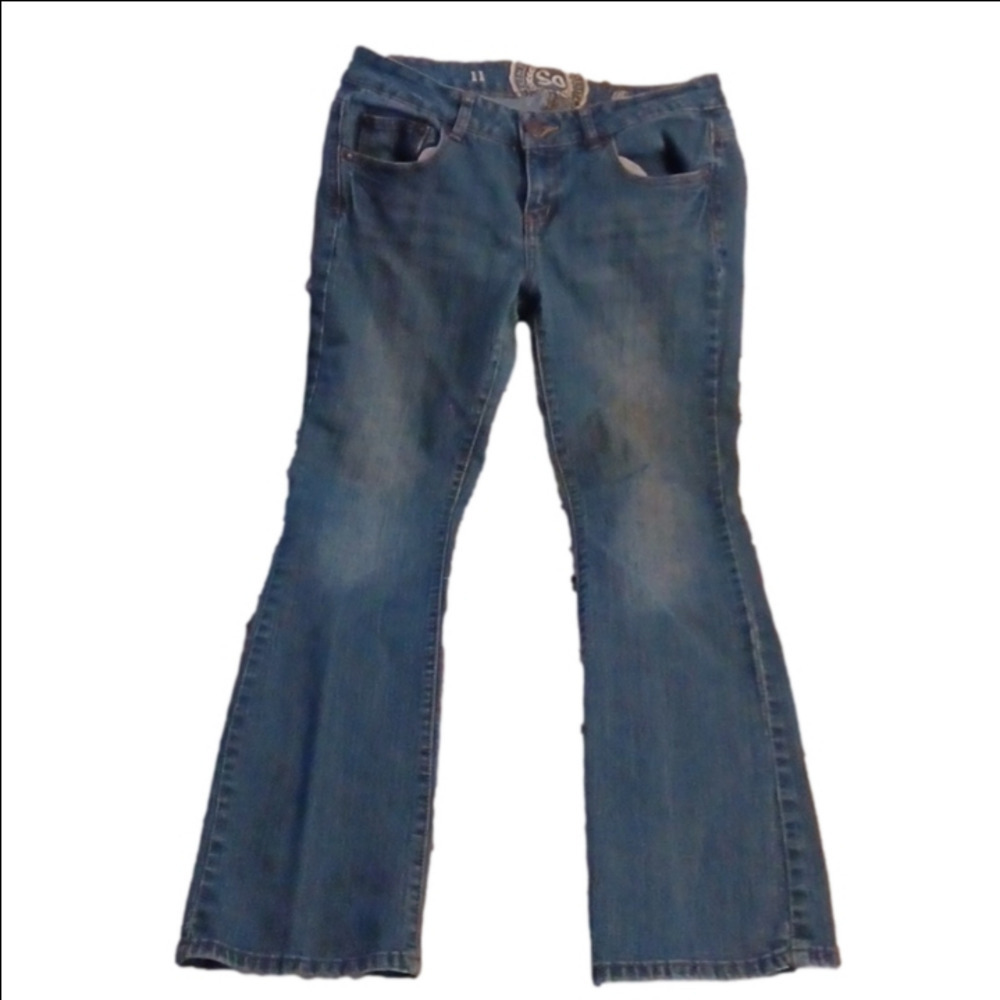 SO SIZE 11,JRS, BOOTCUT JEANS.